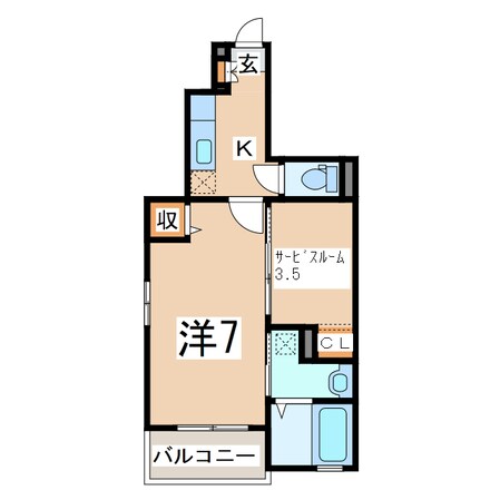 月出小学校入口 徒歩5分 1階の物件間取画像